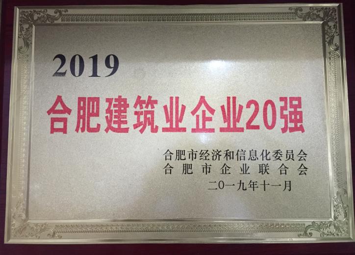 2019年合肥修建业20强