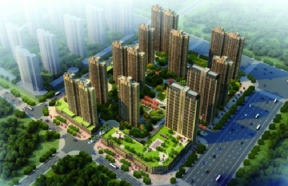 中晨明光名都汇，，9栋ARTDECO气概高层和2栋高层公寓写字楼及1栋商业中心组成，，总修建面积168667m?。。。。。。