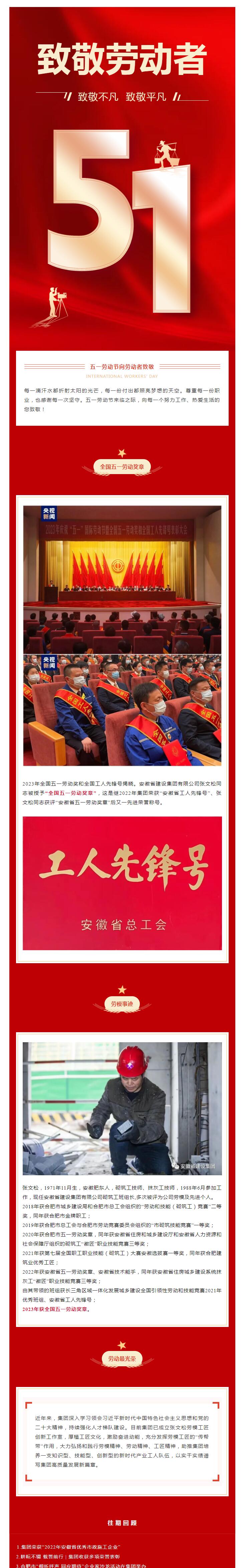【五一特辑】致敬模范 | “天下五一劳动奖章”获得者：张文松